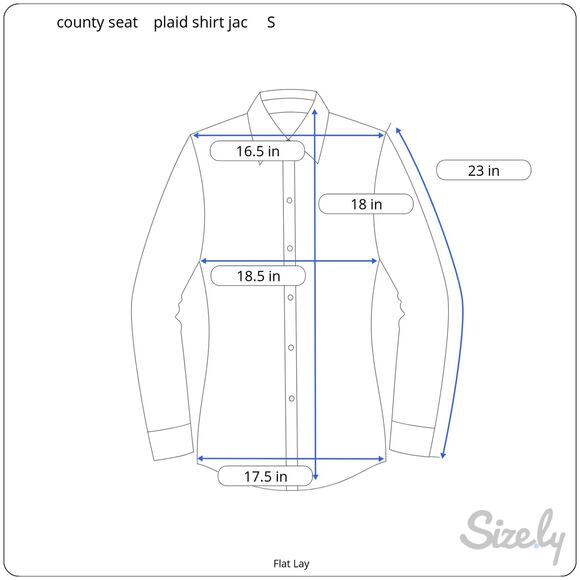 Vintage 90's County Seat Cropped Plaid Shirt Light Jacket Cotton Size S NWT - Picture 9 of 9